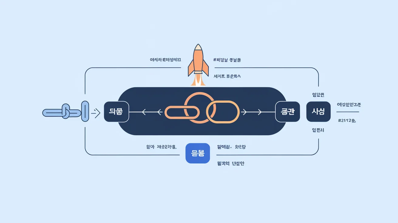 한국어 사이트 영문 백링크 링크 주스 흐름도