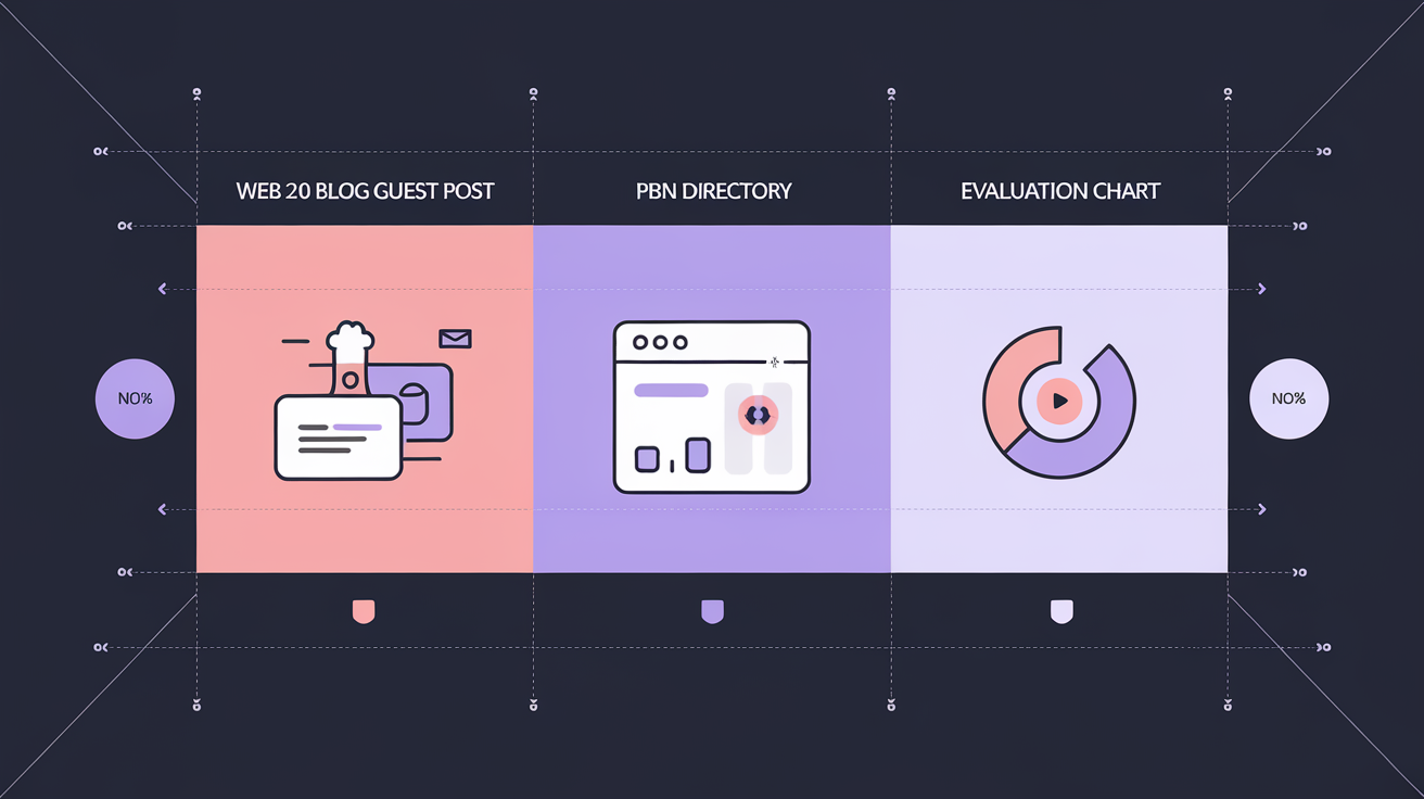백링크 종류 비교표 - Web 2.0 게스트포스팅 PBN 디렉토리